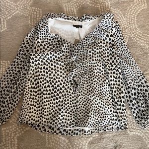 J. Crew heart blouse